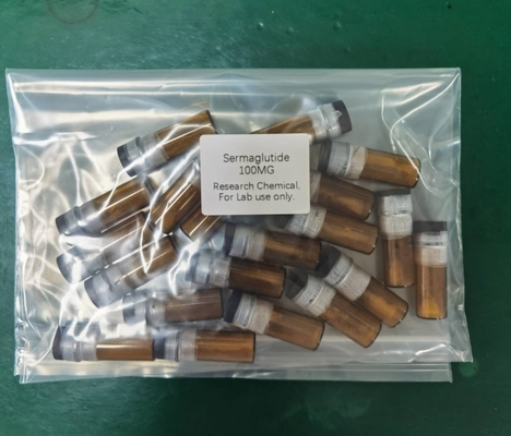 การลดน้ําหนัก GLP-1 เปปติด ความบริสุทธิ์ 99% 2mg 5mg 10mg Semaglutide CAS 910463-68-2