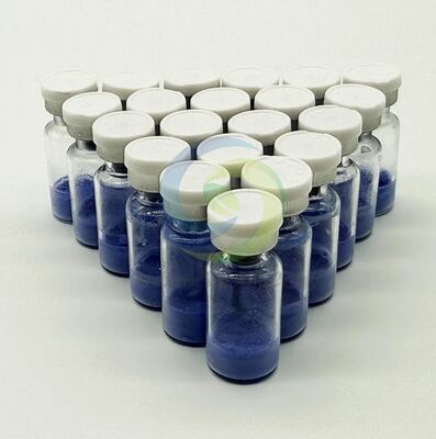 ขนาดความบริสุทธิ์สูง GHK-Cu Peptide Powder ด้วยโครงสร้างที่มั่นคงและความบริสุทธิ์ ≥99% สําหรับการวิจัยการผลิตคอลลาเจน