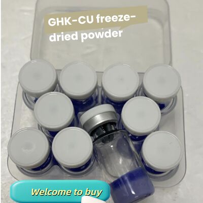 เปปไทด์ทองแดง GHK-Cu ความบริสุทธิ์สูงสำหรับการต่อต้านริ้วรอยและการซ่อมแซมผิวในการวิจัยเครื่องสำอาง