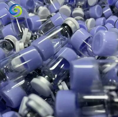 สดใสสูง GHK-Cu Copper Peptide Powder สําหรับการวิจัยการดูแลผิวหนัง Copper Tripeptide-1 สารประกอบเครื่องสําอาง Blue Peptide คุณภาพคง