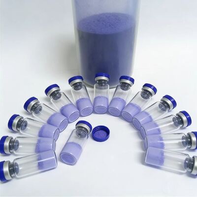 การวิจัย GHK-Cu Copper Peptide Vials Lyophilized 100mg สําหรับเพปติดเครื่องสําอาง