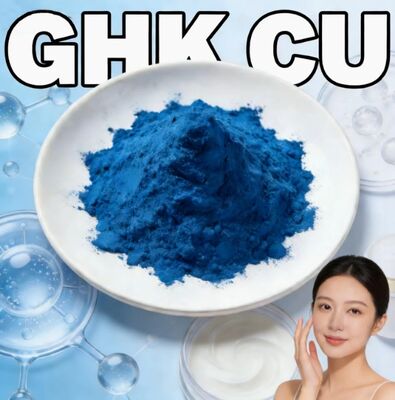 ขาว GHK-Cu ความบริสุทธิ์สูง CAS 89030-95-5 พีปติดทองแดงสําหรับการดูแลผิวที่ป้องกันการแก่