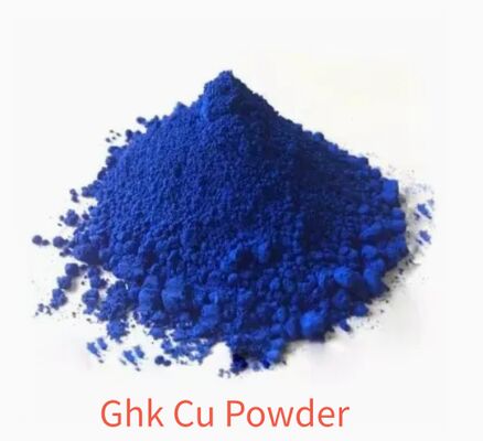 ขาว GHK-Cu ความบริสุทธิ์สูง CAS 89030-95-5 พีปติดทองแดงสําหรับการดูแลผิวที่ป้องกันการแก่