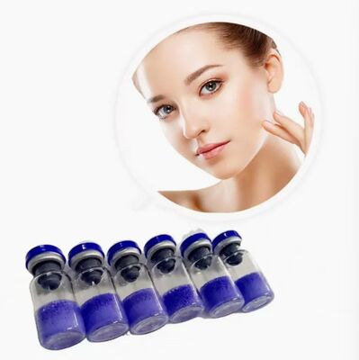 ผงเปปไทด์ทองแดง GHK-Cu CAS 49557-75-7 สำหรับสูตรเครื่องสำอาง