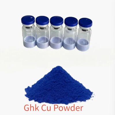 ผงเปปไทด์ทองแดง GHK-Cu ความบริสุทธิ์ ≥99% สำหรับการผลิตคอลลาเจนและการลดเลือนริ้วรอยในผลิตภัณฑ์ดูแลผิว