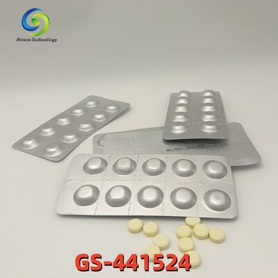 เกรดปฏิบัติการ GS-441524 แท็บเล็ต 20mg 40mg 50mg 60mg สูตรการแพทย์สัตว์ทางปากสําหรับ FIP แมว