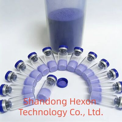 ขายปลีก GHK-Cu Copper Peptide Vials 50mg 100mg สับแห้งแบบเย็นสําหรับการวิจัยการดูแลผิว